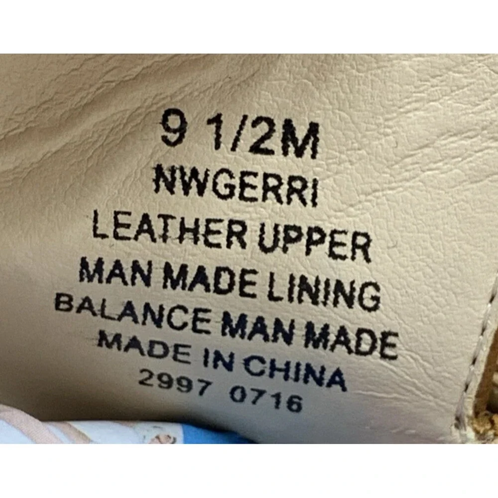 Nine West Womens Gerri Block Heel Slip On Open Toe Shoes Zipper Accent  Sz 9.5 M - Picture 16 of 16